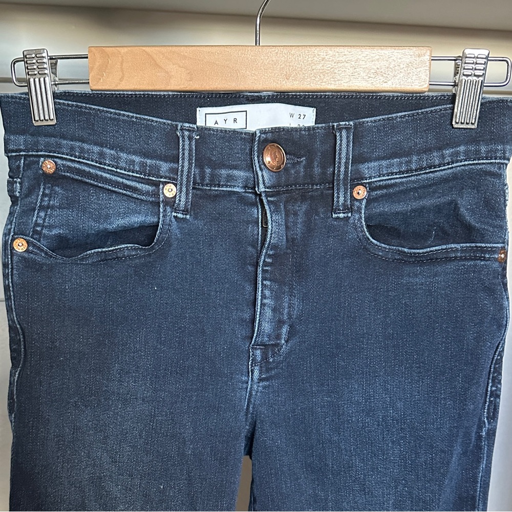 AYR dark blue skinny ankle jeans Sz 27x28